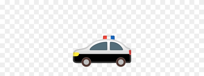 256x256 Coche De Policía Icono De Noto Emoji Lugares De Viaje Iconset De Google - Coche De Policía Png