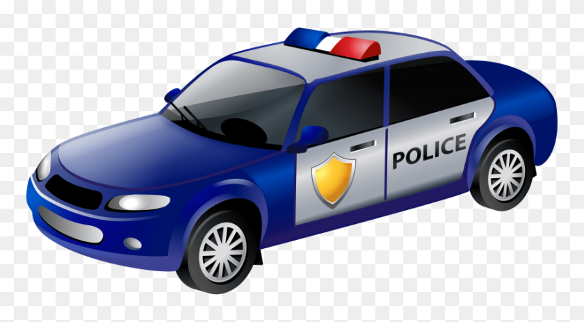 851x440 Police Car Png - Police Car PNG