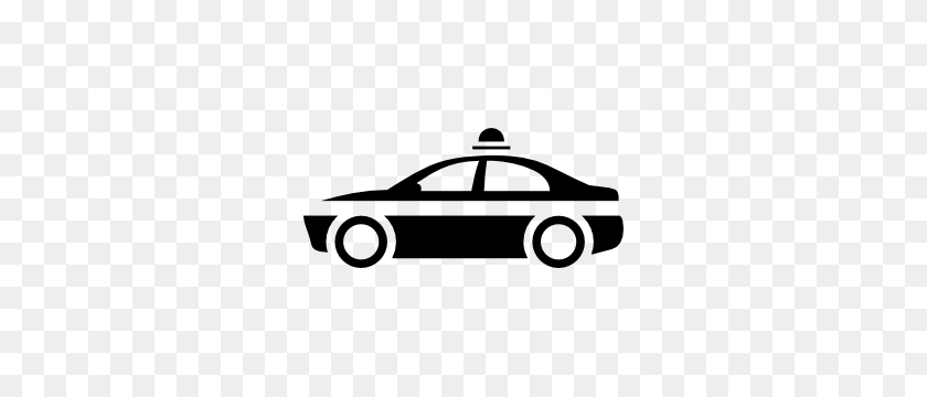 300x300 Police Car Sticker - Police Car Clipart Black And White