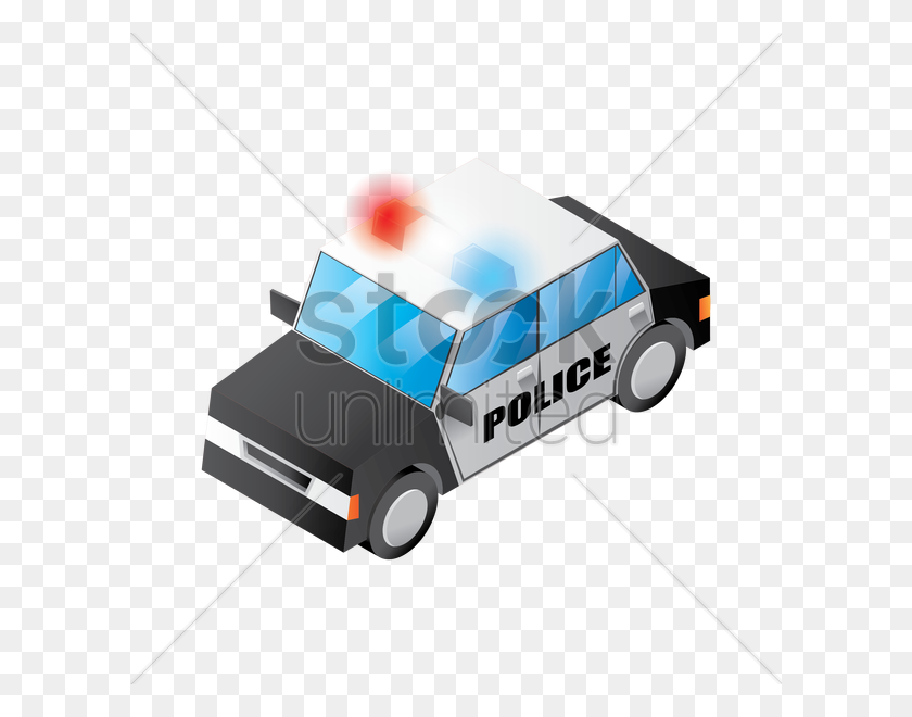 600x600 Police Car Vector Image - Police Siren PNG