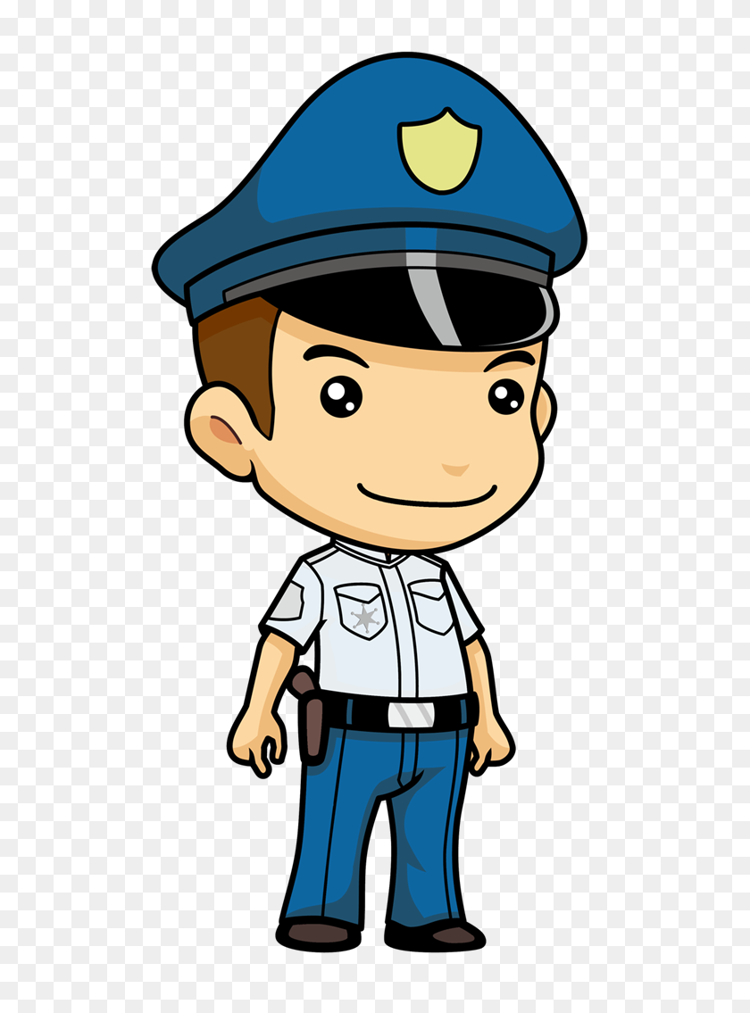 600x1075 Police Clip Art - Community Helpers Clipart