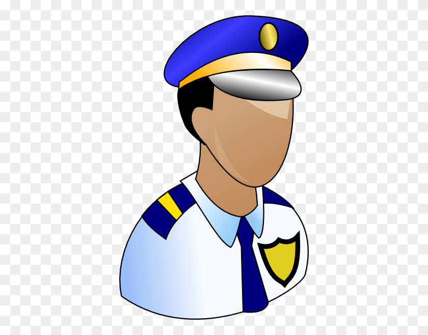 372x598 Police Clip Art Clipart - Police Officer Clipart Black And White