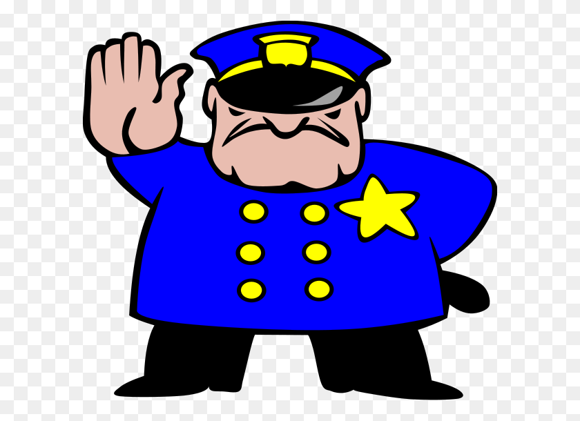 600x550 Police Clip Art For Kids - Situation Clipart