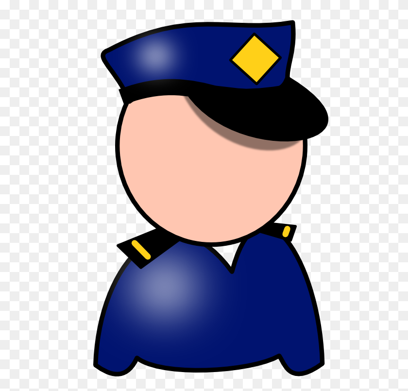 512x745 Police Clipart Black And White - Timid Clipart