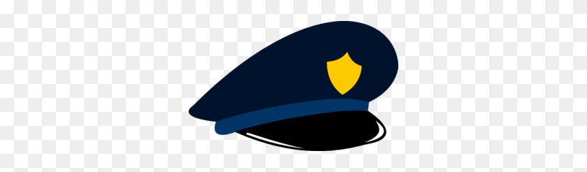 300x186 Police Hat Clip Art - Police Clipart