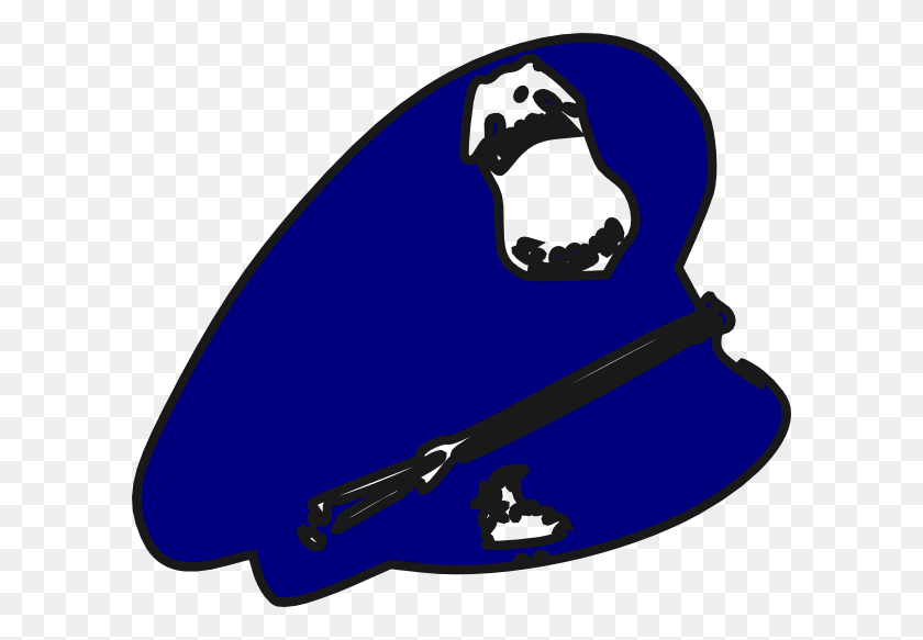 600x523 Полицейская Шляпа Клипарт Полицейская Шляпа Картинки - Полицейский Клипарт Черно-Белый