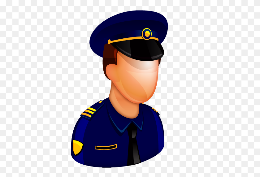 512x512 Icono De La Policía Hd - Sombrero De Policía Png