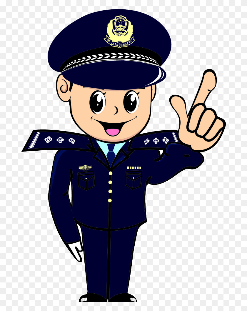 697x997 Oficial De Policía De Dibujos Animados - Oficial De Policía Png