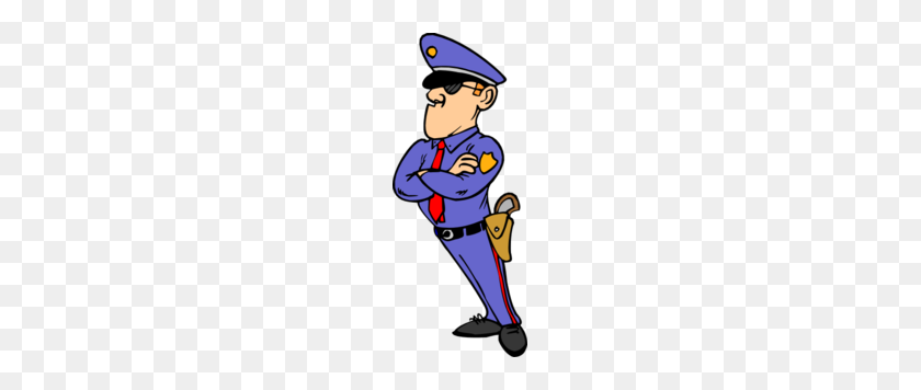 123x296 Police Officer Clip Art - Police Man Clipart