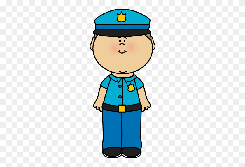 226x513 Police Officer Clip Art - Career Day Clipart