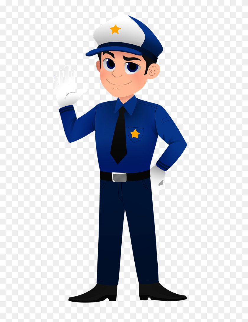 600x1030 Police Officer Clip Art Image - Community Helpers Clipart