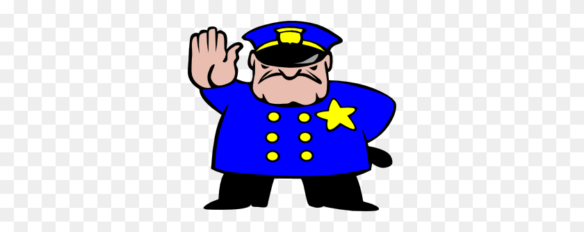 300x275 Police Officer Clipart - Punishment Clipart