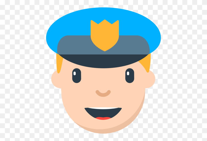 512x512 Полицейский Лицо Клипарт Картинки - Полицейская Шляпа Клипарт