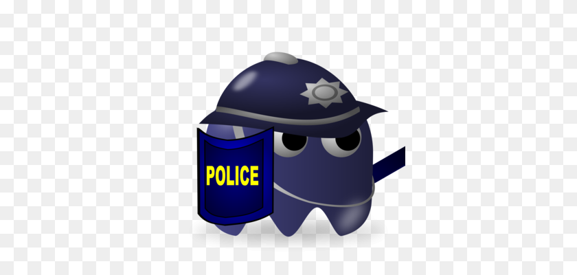 340x340 Офицер Полиции Головной Убор Шляпа Линии Искусства - Полицейский Клипарт
