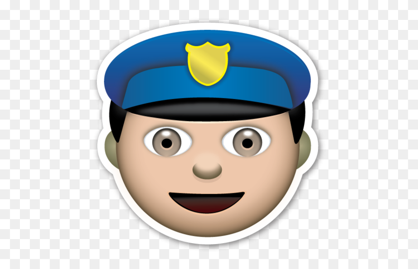 479x480 Oficial De Policía Emoticonos Emoticonos Y Caras - Oficial De Policía Clipart