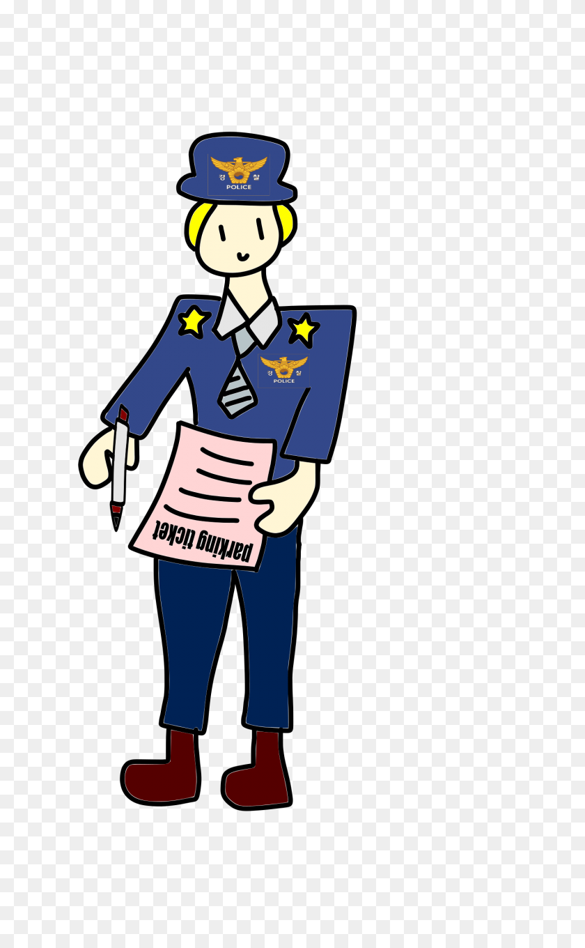 1440x2400 Police Officer With A Parking Ticket And A Pen Icons Png - Police Officer PNG
