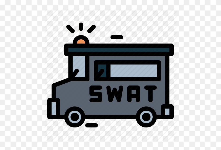 512x512 Policía, Señal, Swat, Van Icono - Swat Png
