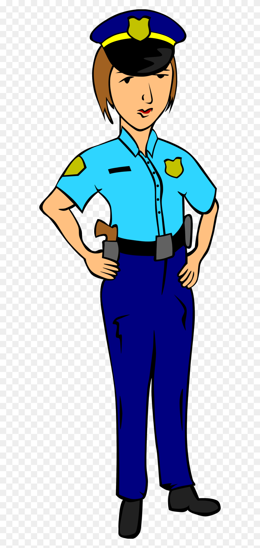586x1708 Policeman Clip Art Free - Policia Clipart