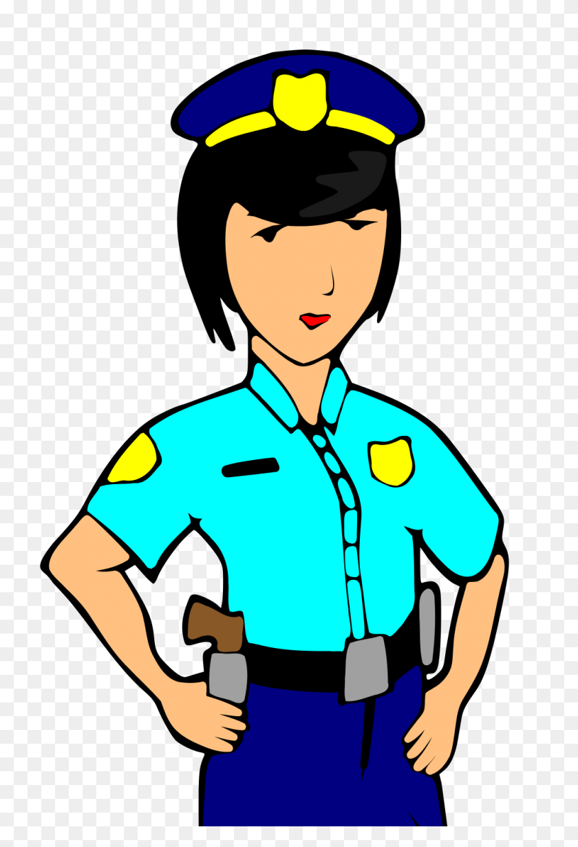 1000x1500 Mujer Policía - Mujer Policía Clipart