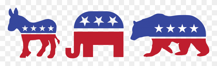 2299x584 Political Clipart Republican Democrat - Internship Clipart