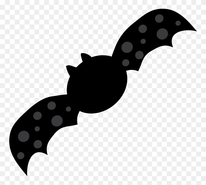 981x876 Polka Dot Bat Clip Art - Polka Dot Clipart