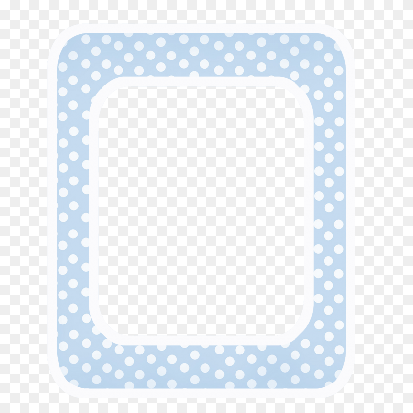 1200x1200 Polka Dot Blue Baby Announcement Clip Art - Baby Border Clip Art Free