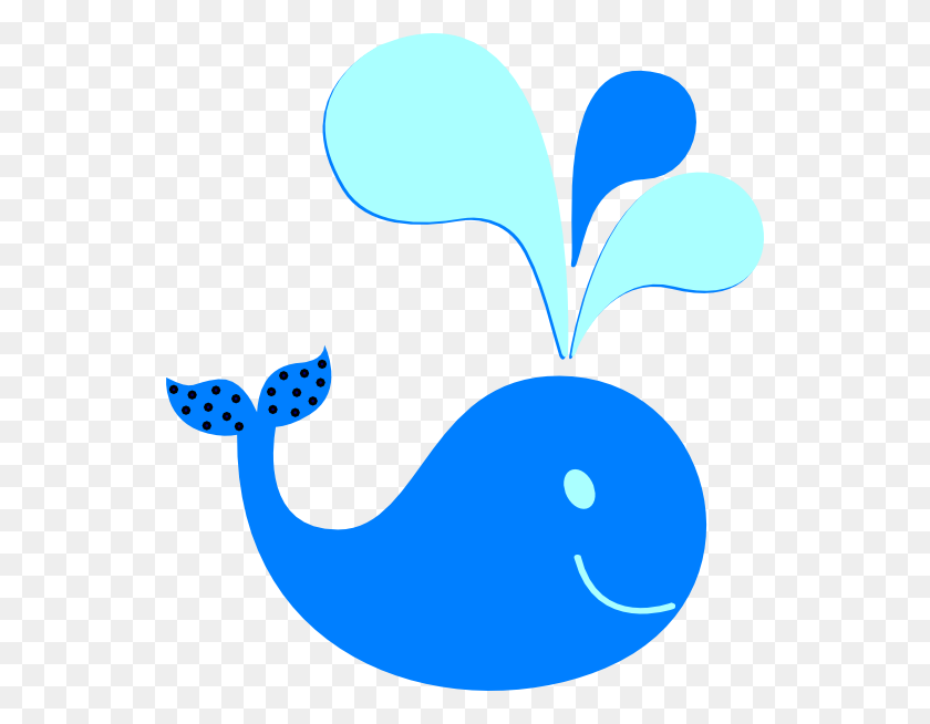 540x594 Polka Dot Whale New Color Clip Art - Potty Clipart