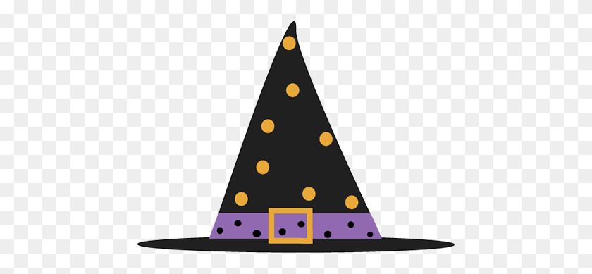 450x329 Polka Dot Witch Hat Halloween Clipart Halloween - New Years Hat Clipart