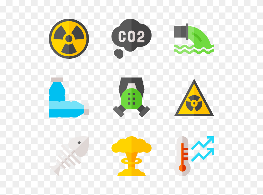 600x564 Iconos De La Contaminación - Contaminación Png