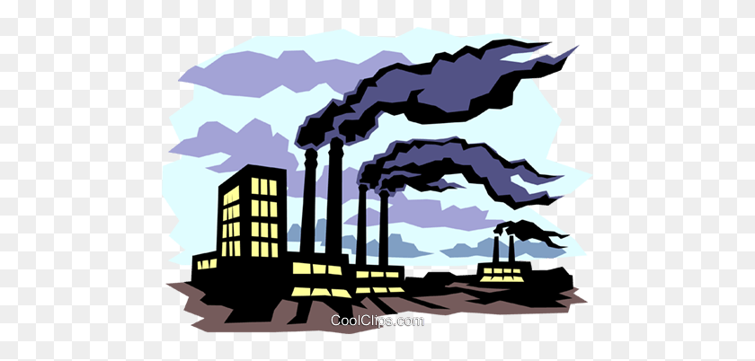 480x342 Pollution Royalty Free Vector Clip Art Illustration - Pollution Clipart