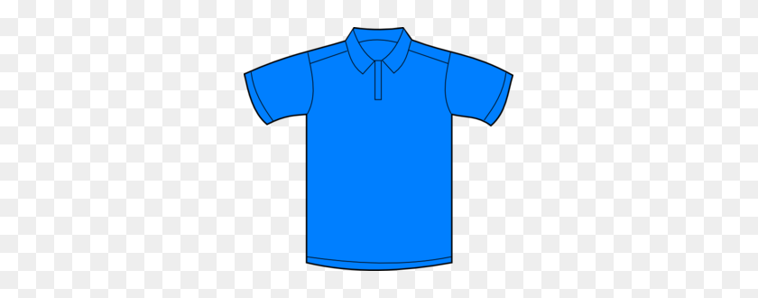299x270 Camisa De Polo Azul Frente Clipart - Camisa Azul Clipart