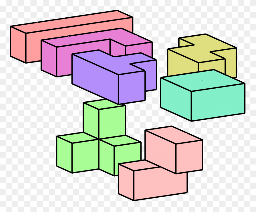 1200x979 Polycube - Connecting Cubes Clipart