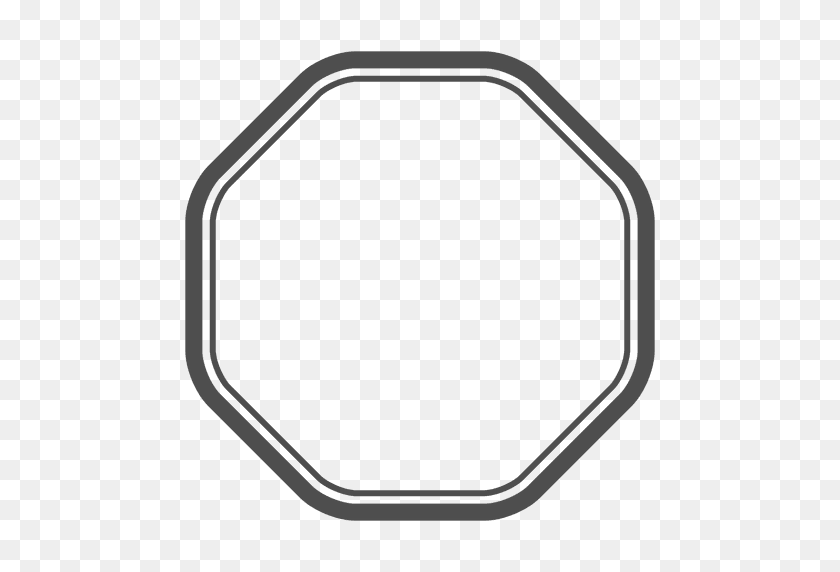 512x512 Polígono Octágono Emty - Octágono Png