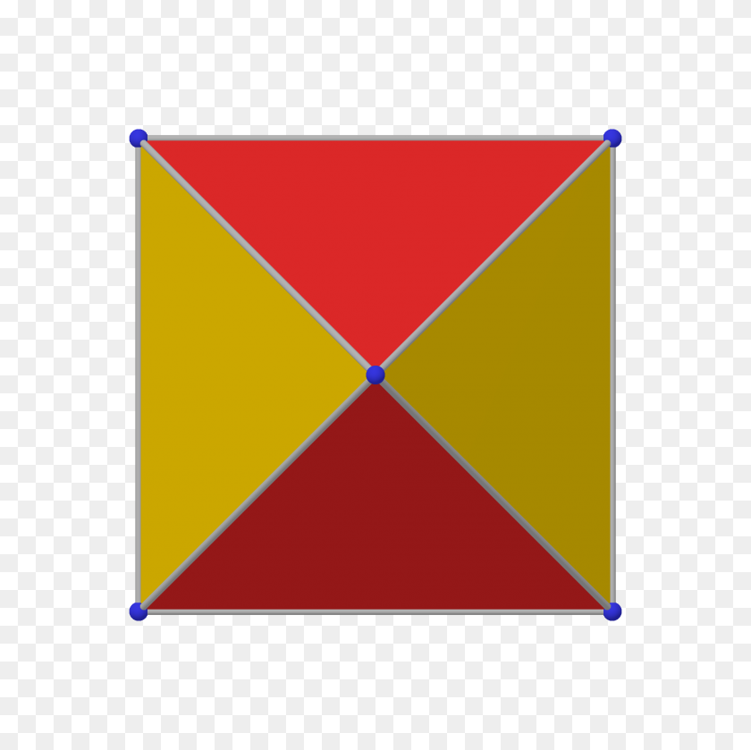 2000x2000 Polyhedron From Blue - Red Square PNG
