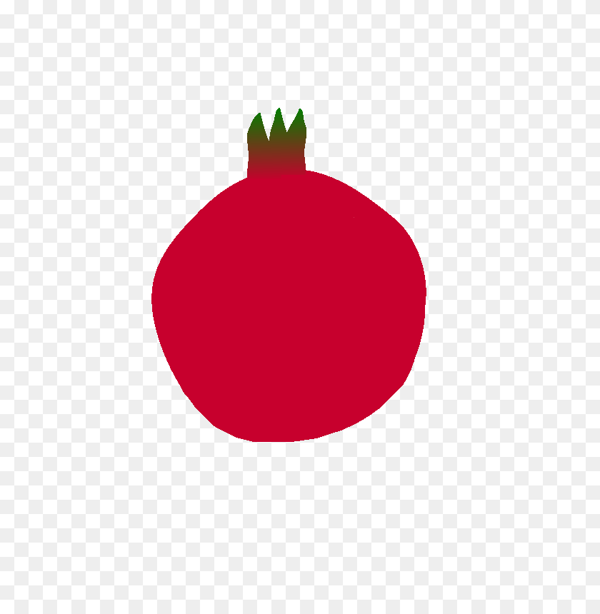 566x800 Pomegranate Drawing With Transparent Background - Pomegranate PNG