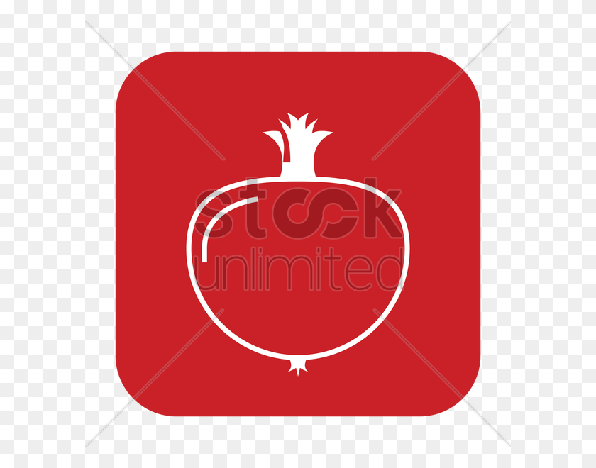 600x600 Pomegranate Vector Image - Pomegranate Clipart