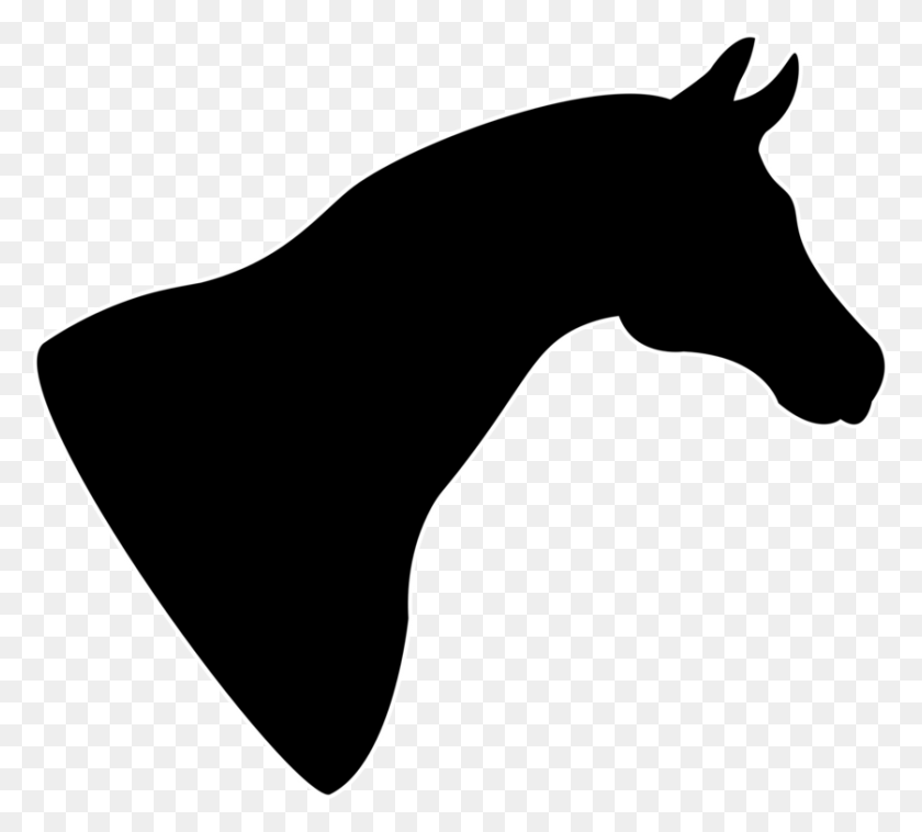 838x750 Pony Arabian Horse Horse Head Mask Animal Silhouettes Free - Pony Clipart