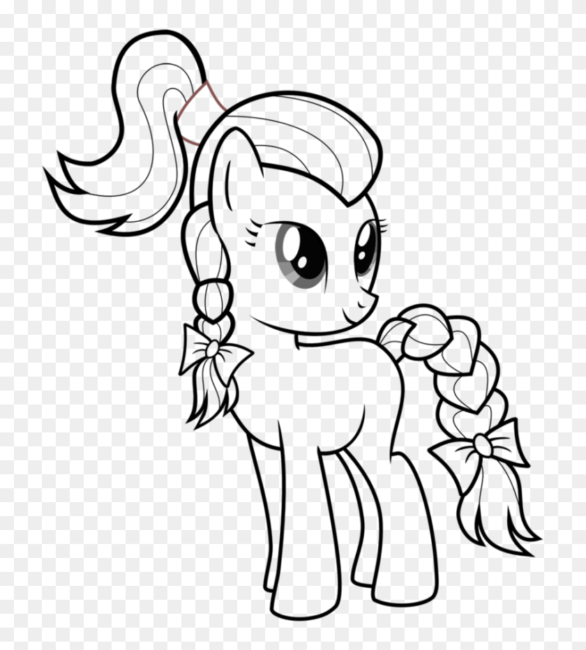 845x945 Pony Clipart Outline Collection - Pony Clip Art