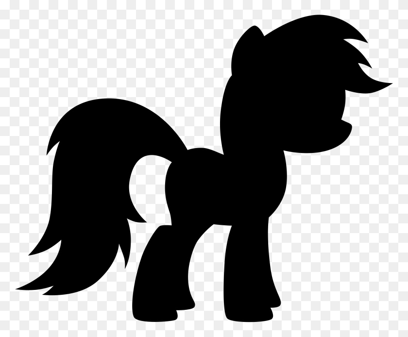 3000x2442 Pony Clipart Silhouette - My Little Pony Clipart