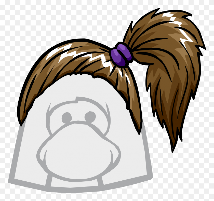 1828x1709 Ponytail Clipart Ponytail Wig - Парик Клипарт