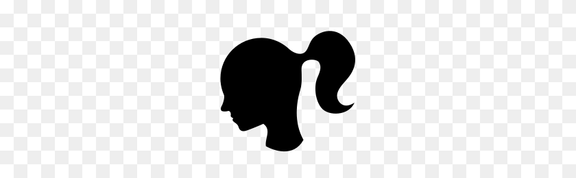 200x200 Ponytail Icons Noun Project - Ponytail PNG