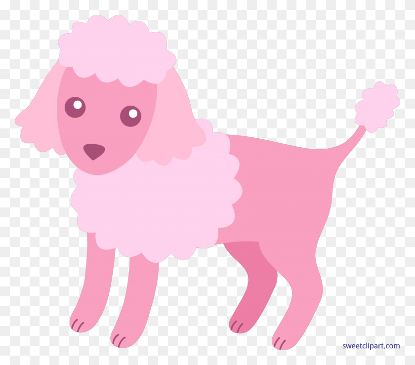 6798x5919 Poodle Pink Clip Art - Poodle PNG