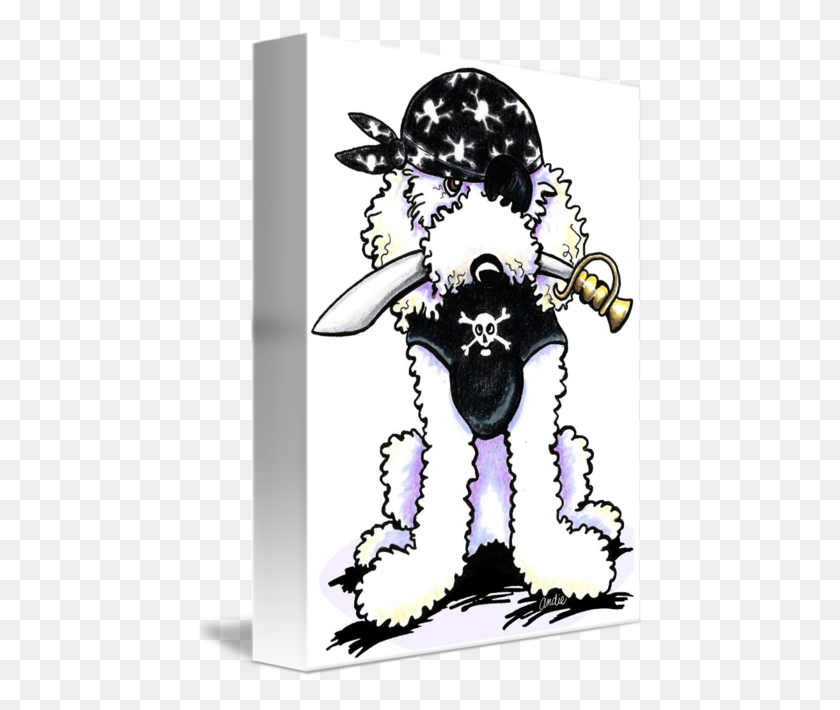 450x650 Poodle Pirate - French Poodle Clipart