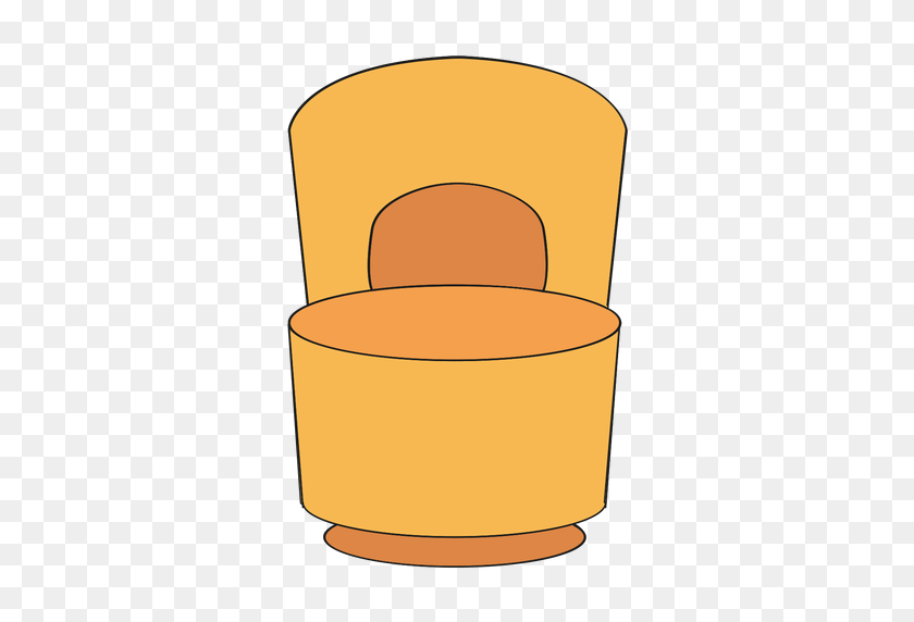 512x512 Poof Chair With Back Cartoon - Poof PNG
