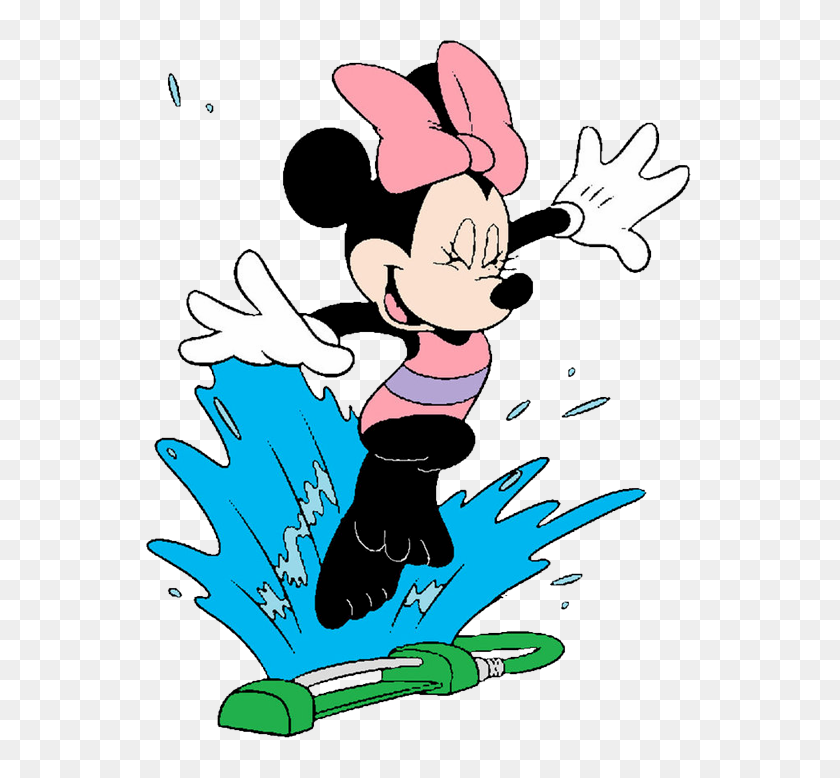 564x718 Pool Clipart Minnie Mouse - Pool Clipart Black And White
