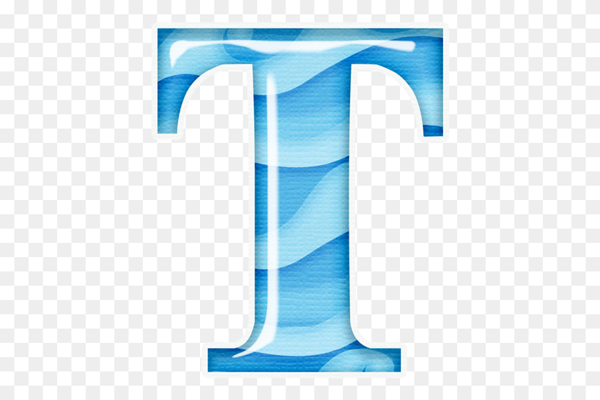 418x500 Poolparty - Letter T PNG
