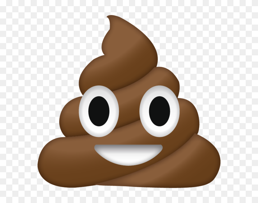 600x600 Poop Emoji - Дерьмо Emoji Png