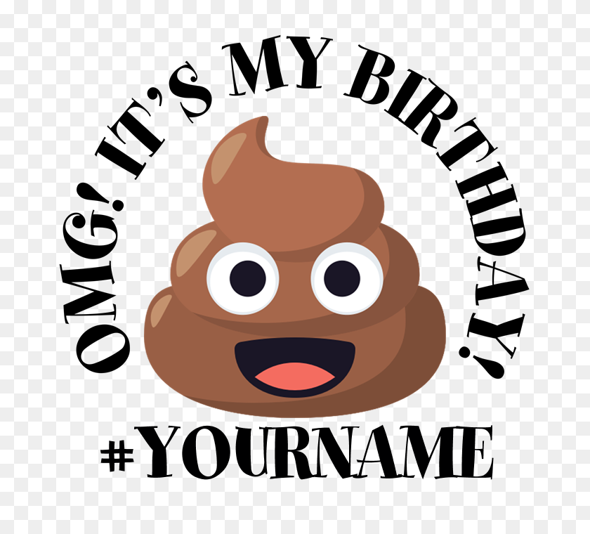 700x700 Poop Emoji Birthday Burp Cloth - Poop Emoji Clipart