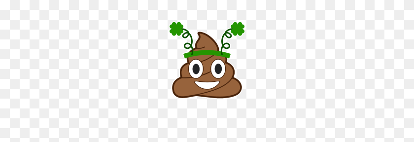 190x228 Poop Emoji Клевер Повязка На Голову Забавный День Святого Патрика - Poop Emoji Png