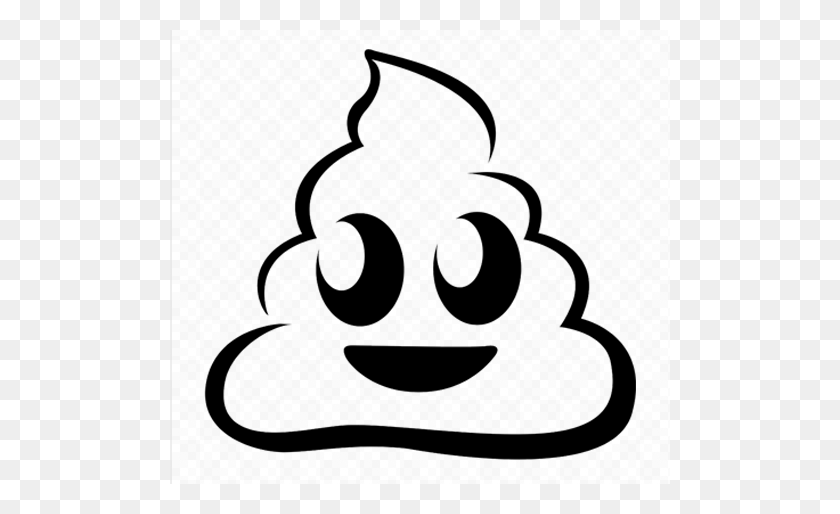 500x454 Poop Emoji Calcomanía - Poop Emoji Clipart